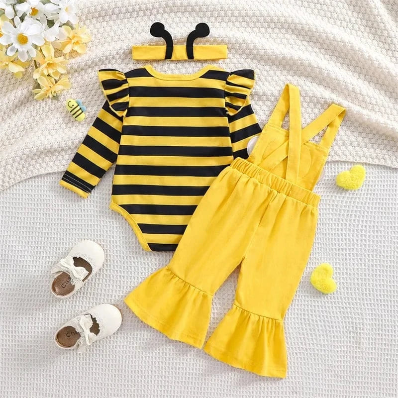 Baby Girl Bee Costume Set