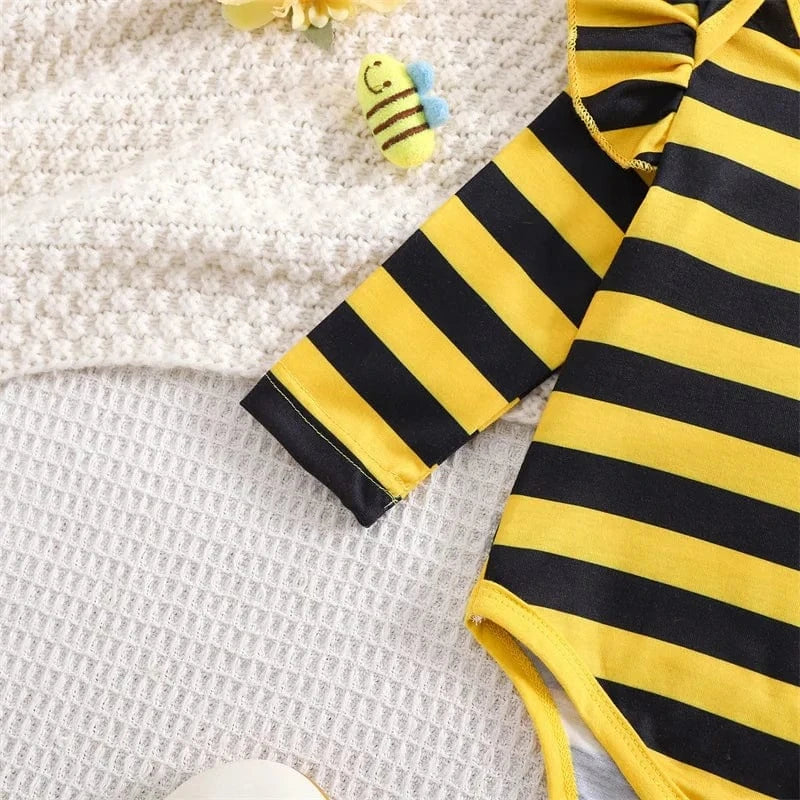 Baby Girl Bee Costume Set
