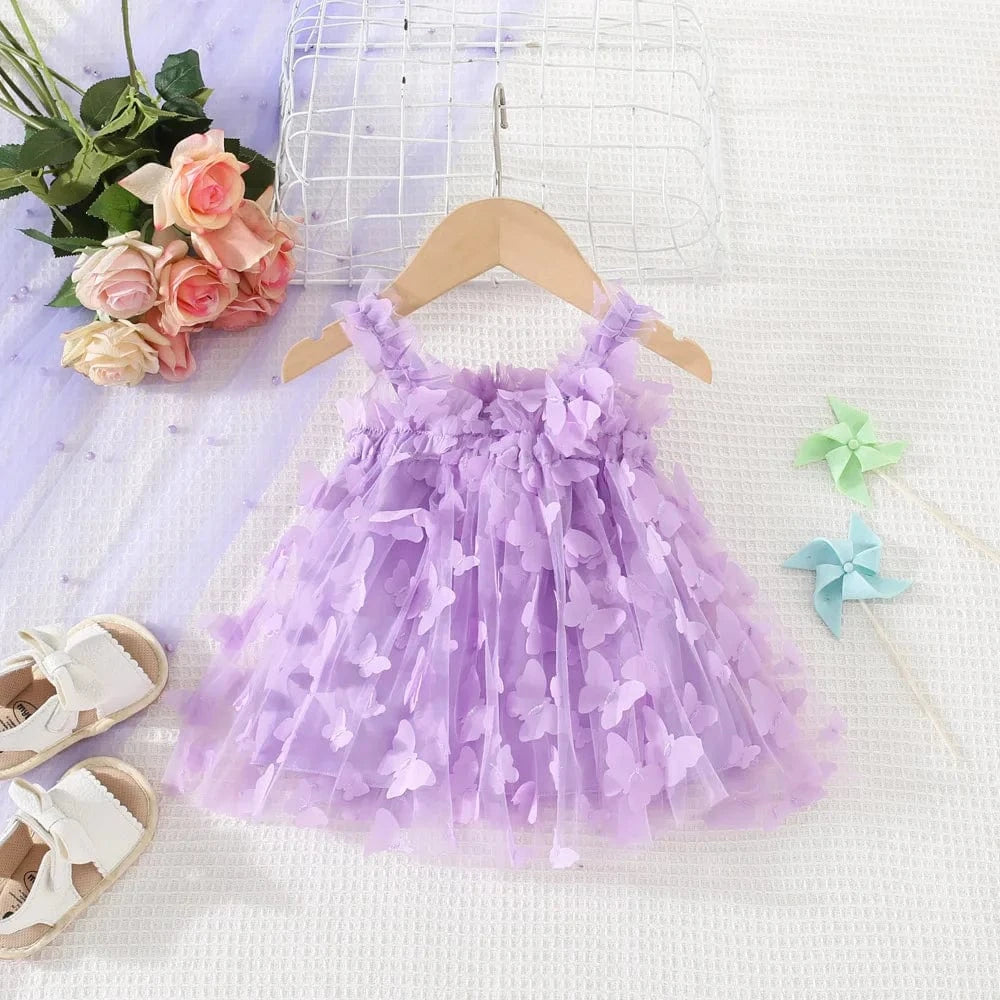 Baby Girl Butterfly Mesh Dress