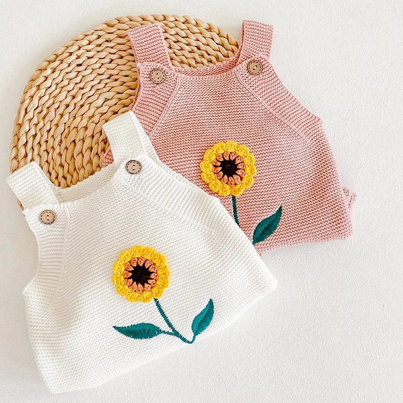 Baby Girl Flower Embroidery