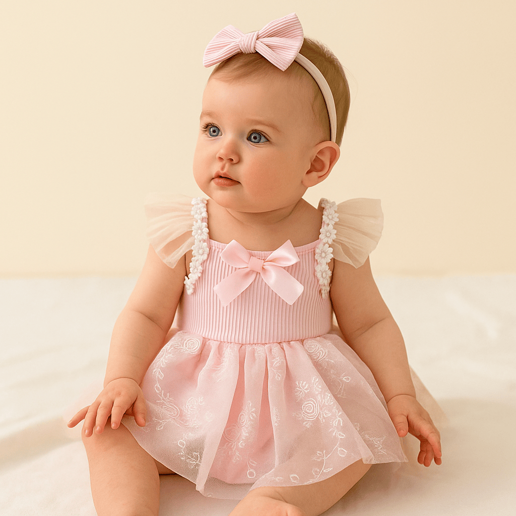 Baby Girl Mesh Romper Dress