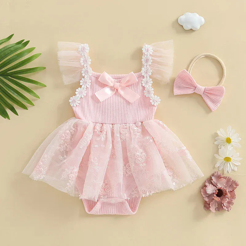 Baby Girl Mesh Romper Dress
