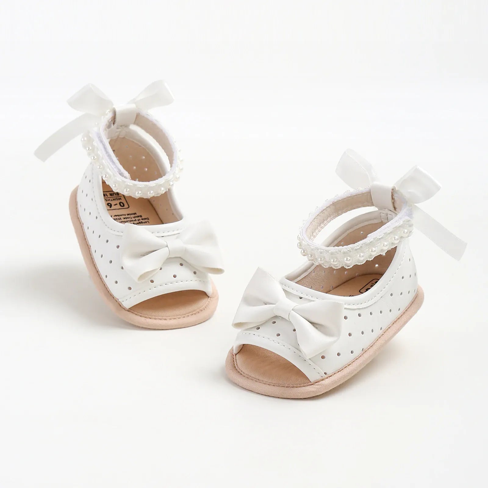 Baby Girl Satin Bow Floral Closed Back Support Sandals