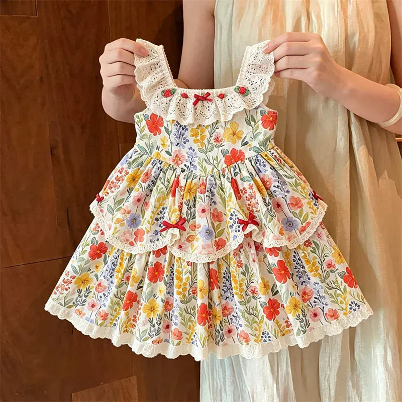 Yellow / 2T Baby Girls Summer Dresses