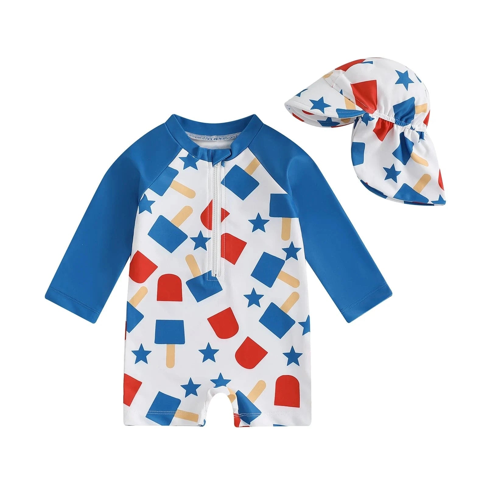 A / 0-3M Boy Rash Guard Swimsuit