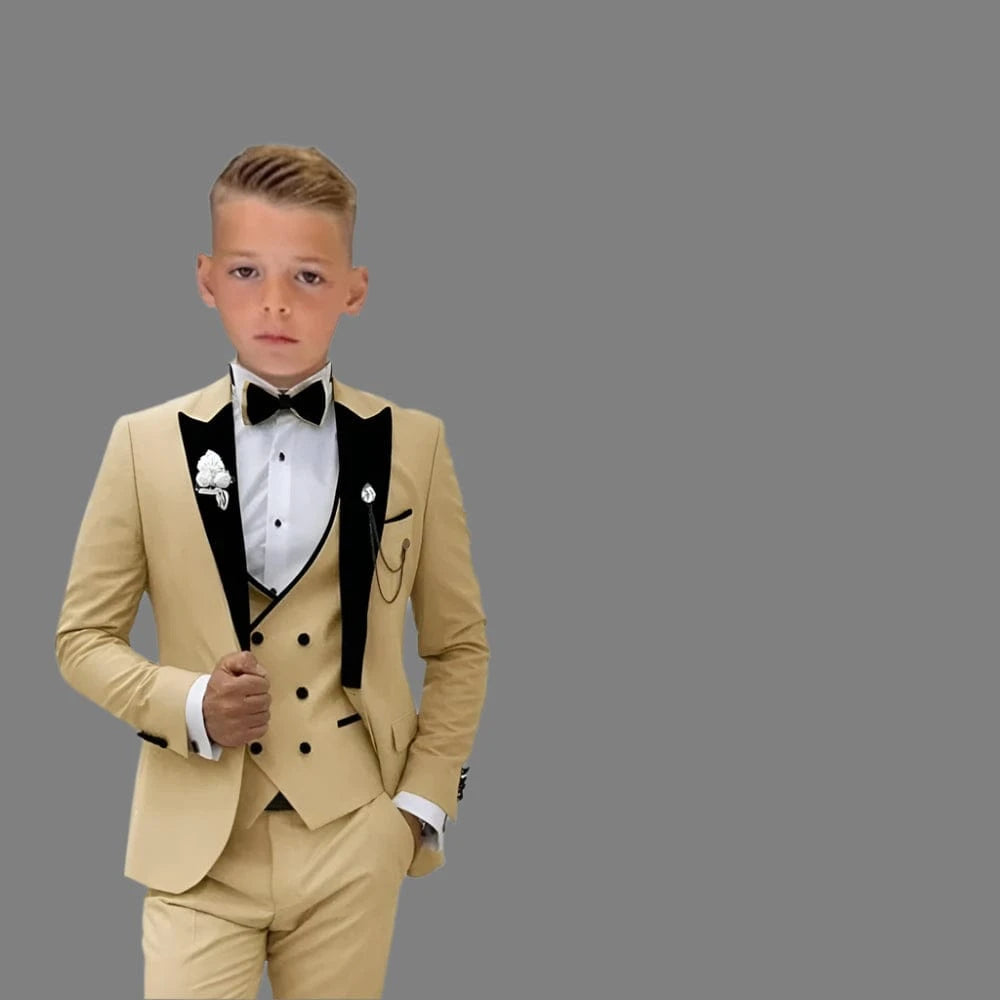 Champagne / 3T Boys Formal Tuxedo Set