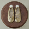 Gold / Inner length 15cm Cartoon Rabbit Baby Girls Ballet Shoes