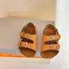 Brown / 22-Insole14.5cm Cork Slippers Kid