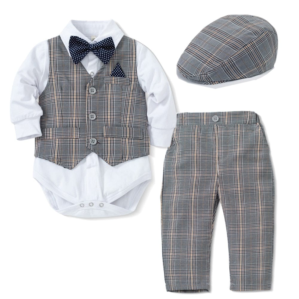 Costume Plaid Vest Hat