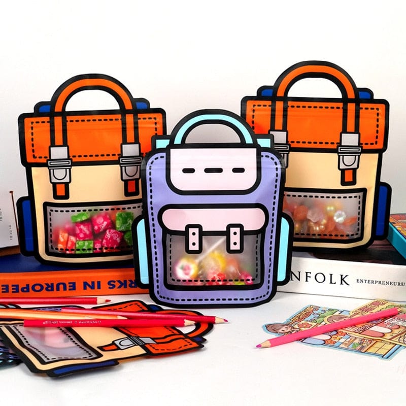 Creative School Bags Shape Cookie