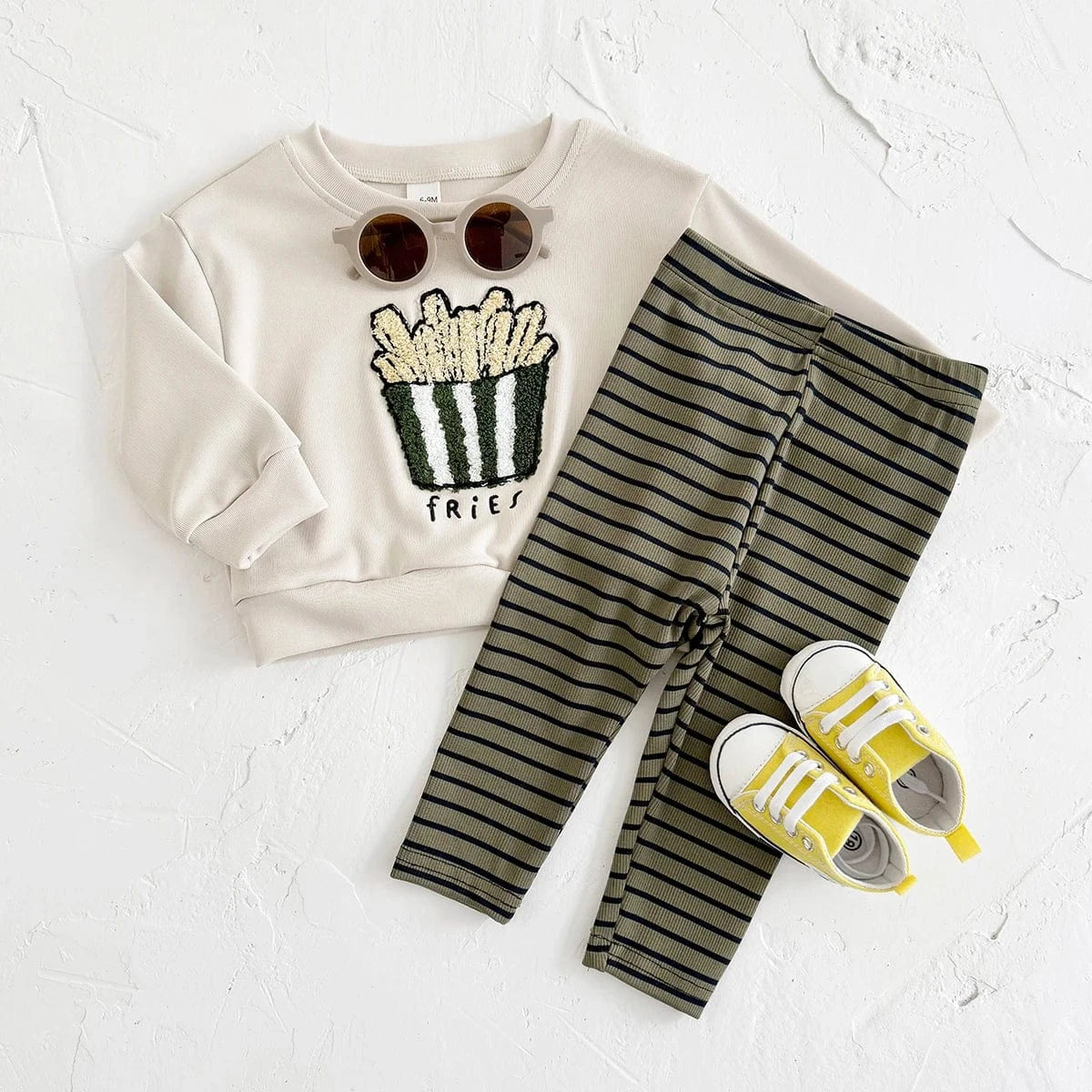 Cute Puppy Embroidery Baby Outfit