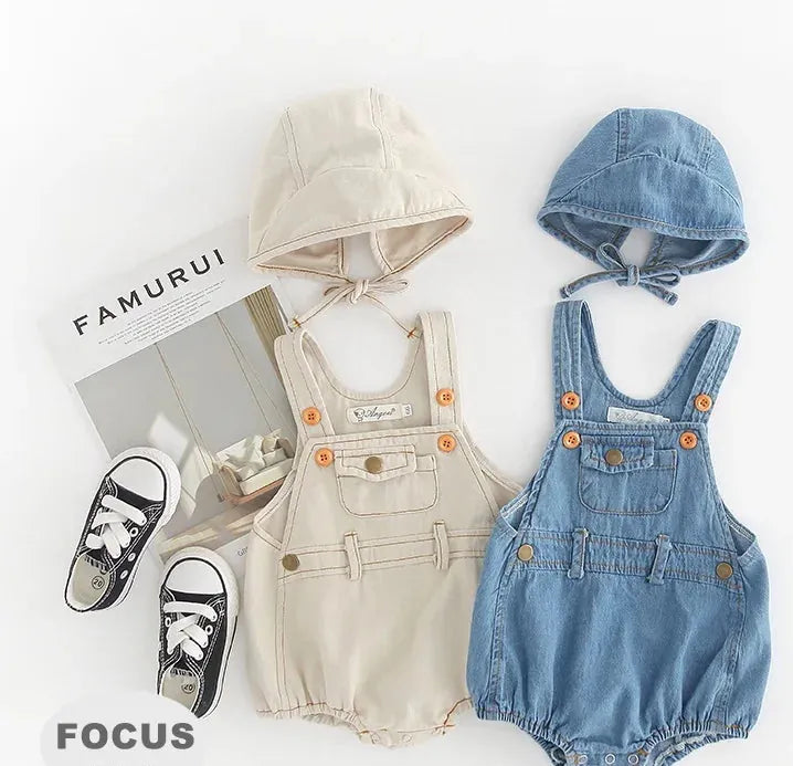 Denim Sling Romper I