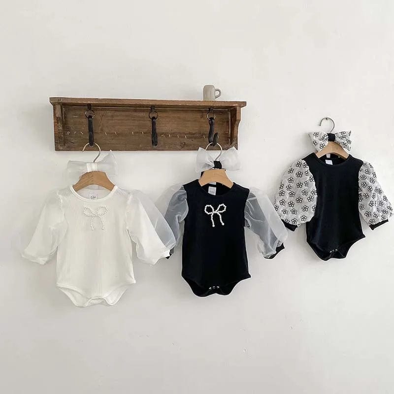 Elegant Baby Girl Long Sleeve Romper