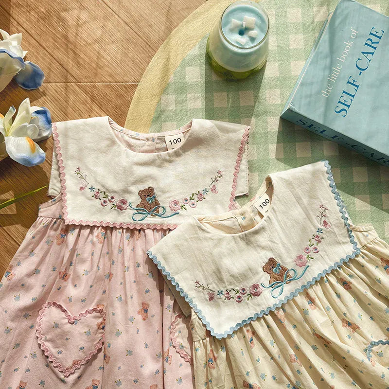 Embroidered Floral Princess Dress