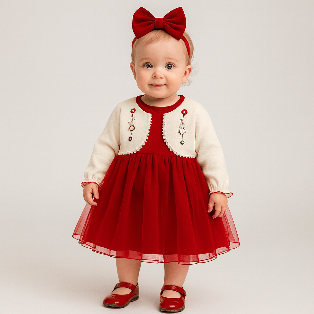 Jewelry Floral Embroidered Dress