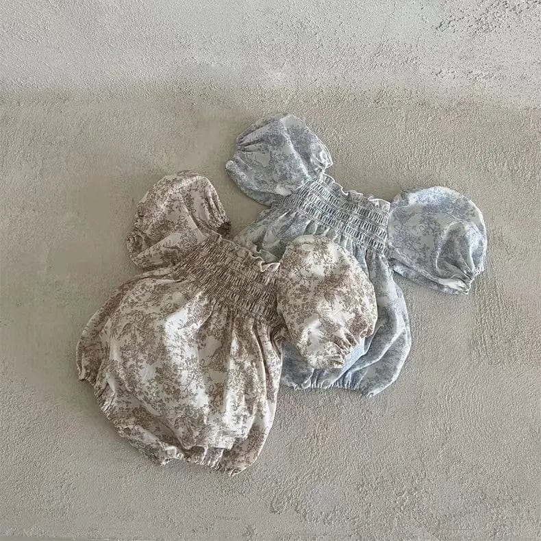 Brown / 3M Flower Bubble Short Sleeve Cover