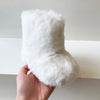 White / 21 insole13.5cm Fluffy Warm Plush Boots