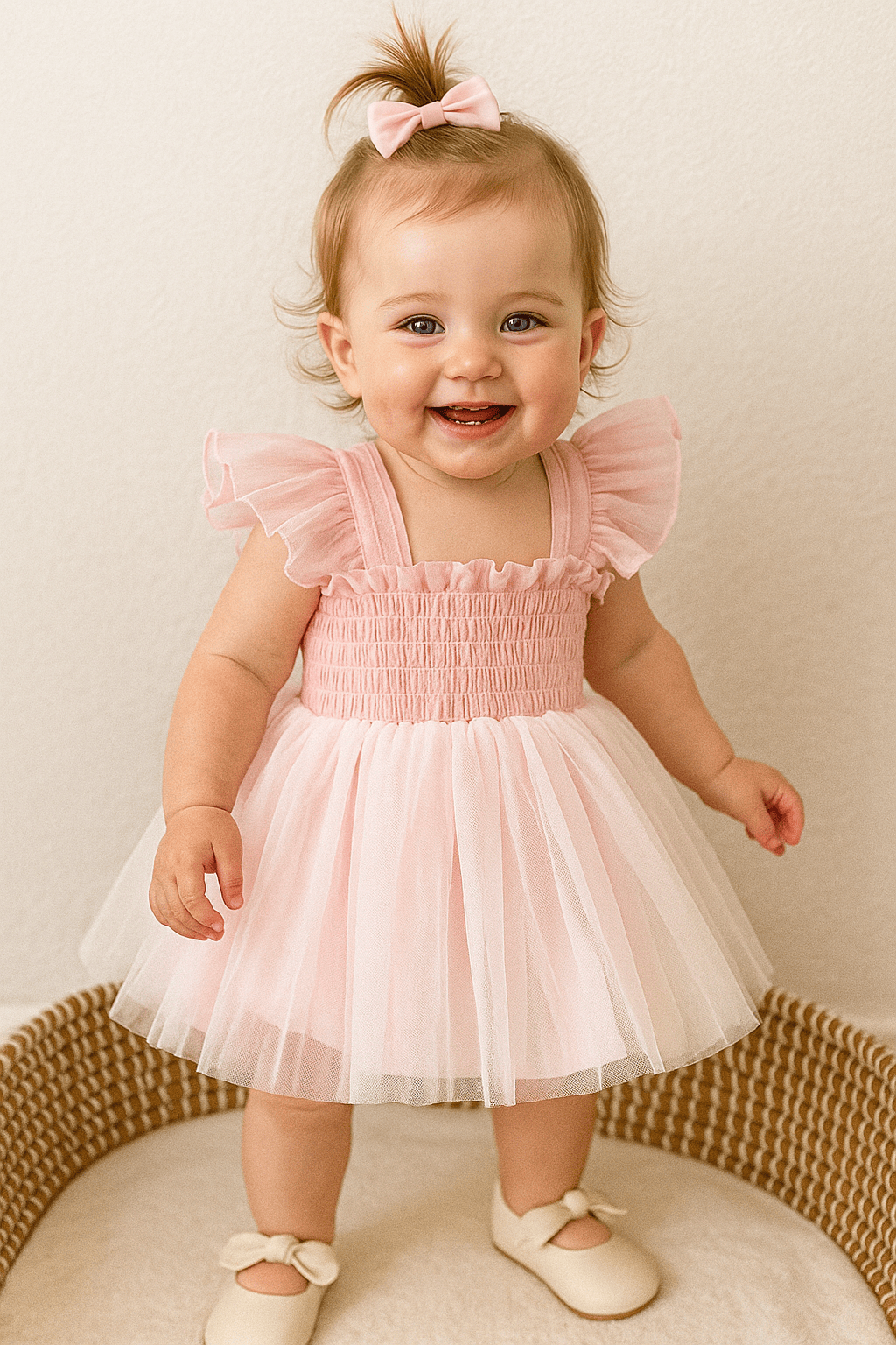 Fly Sleeve Girl Tutu Romper