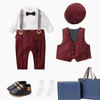RED SET / 12M Formal Gentleman Baby Boy Outfit