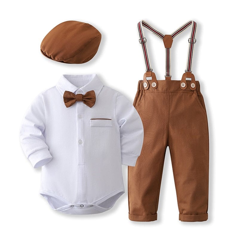 Brown / 0-3M / China Formal Gentleman Clothing