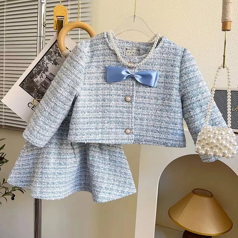 as picture4 / 1-2T 90cm Girl 2 Piece Tweed Set