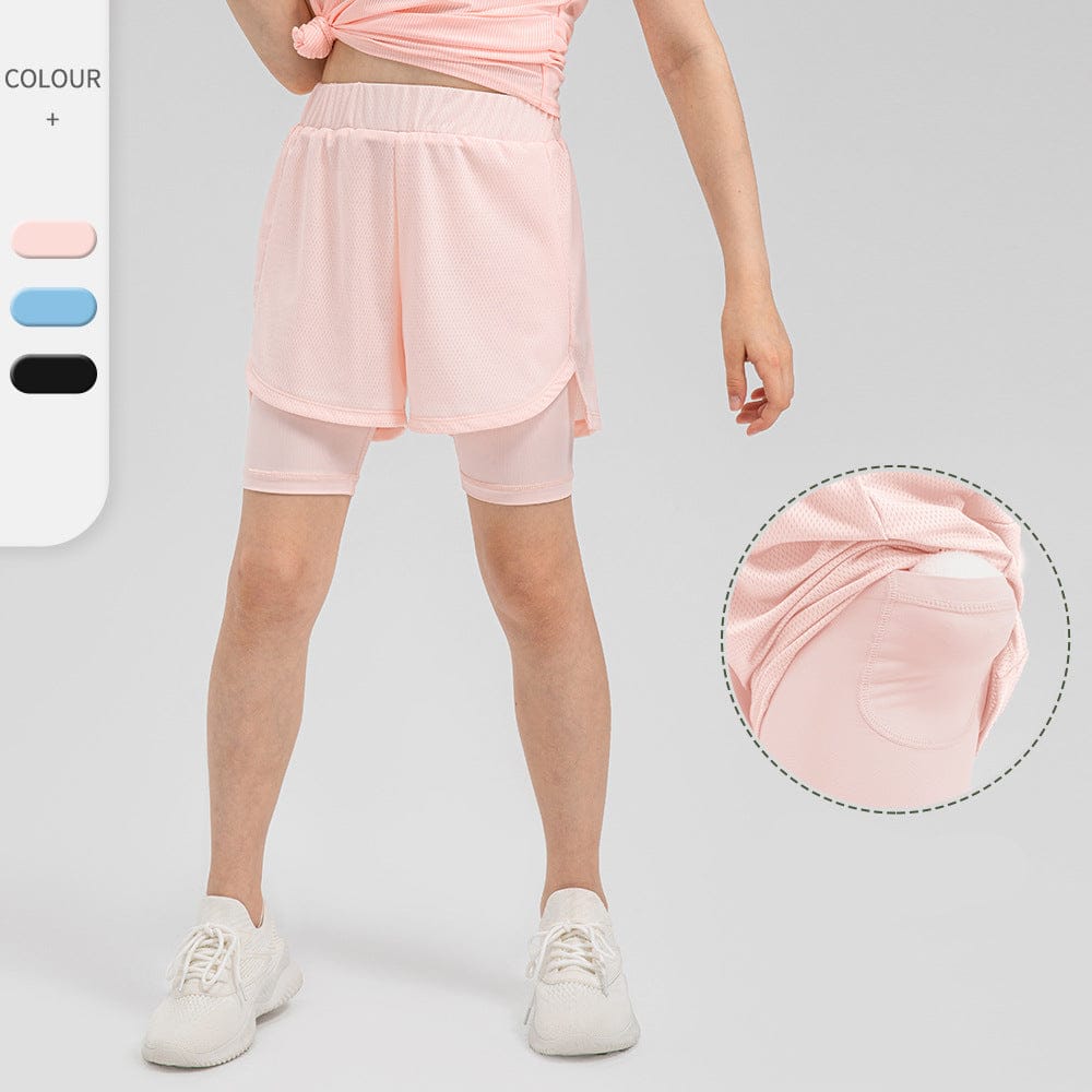 Girls 2 in 1 Summer Sports Shorts