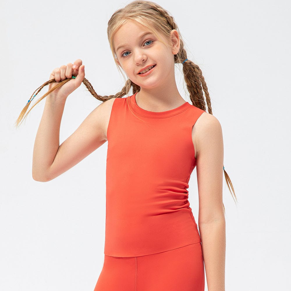 Watermelon Red / 5-6T Girls’ Active Yoga Tank Top