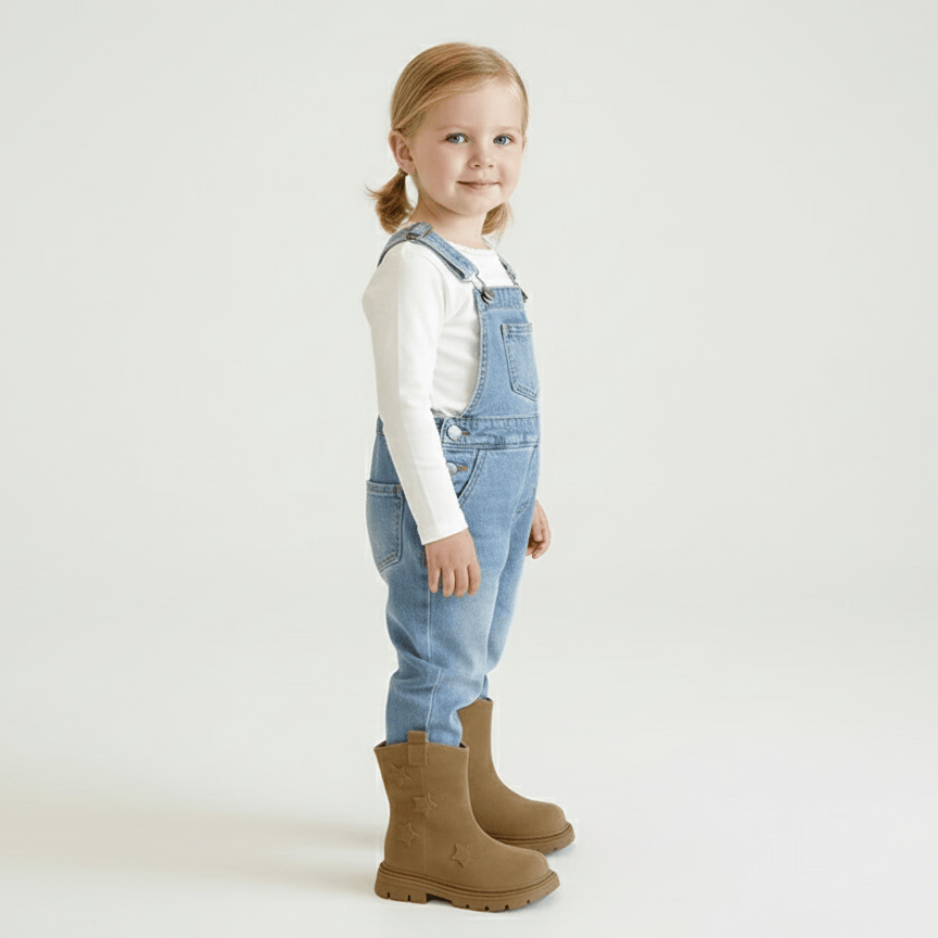 Girls' Leather Mid-Calf Boots
