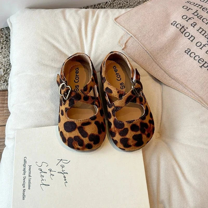 Leopard print / 28 Girls Mary Jane Flats