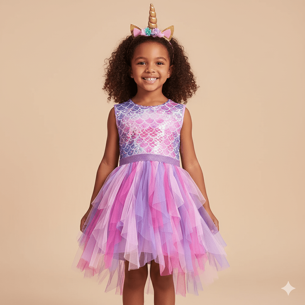 Girls Mermaid Tutu Dress