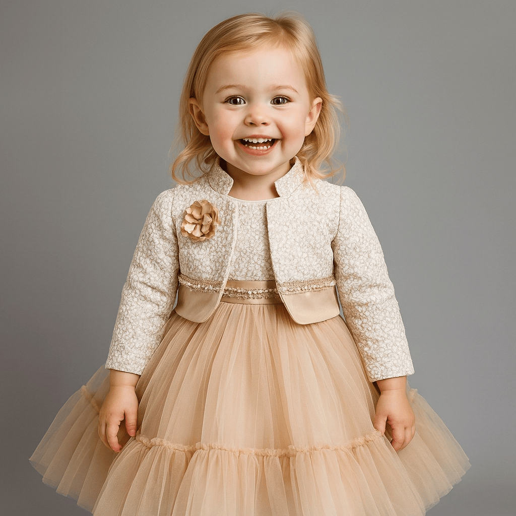 Girls’ Princess Dress and Coat Set