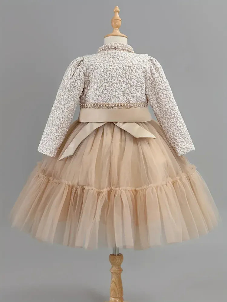 Girls’ Princess Dress and Coat Set