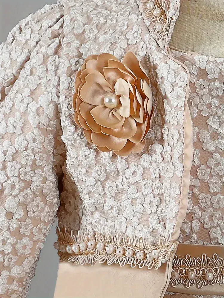 Girls’ Princess Dress and Coat Set