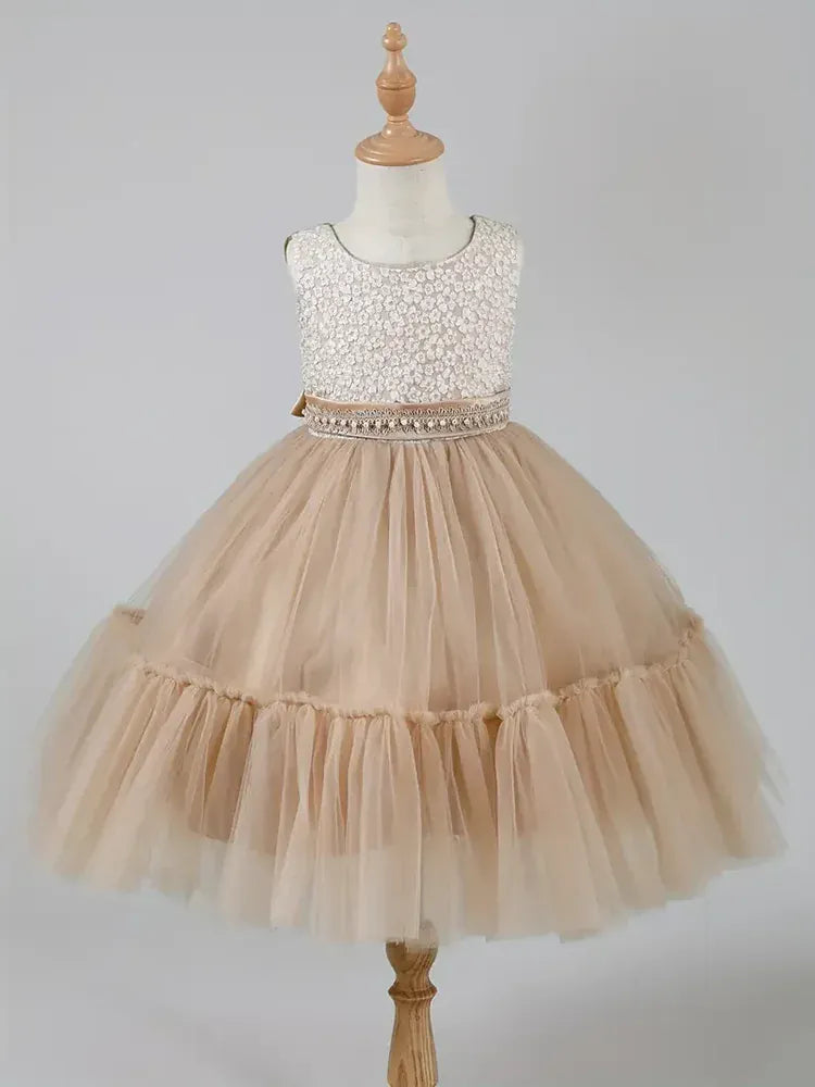 Girls’ Princess Dress and Coat Set