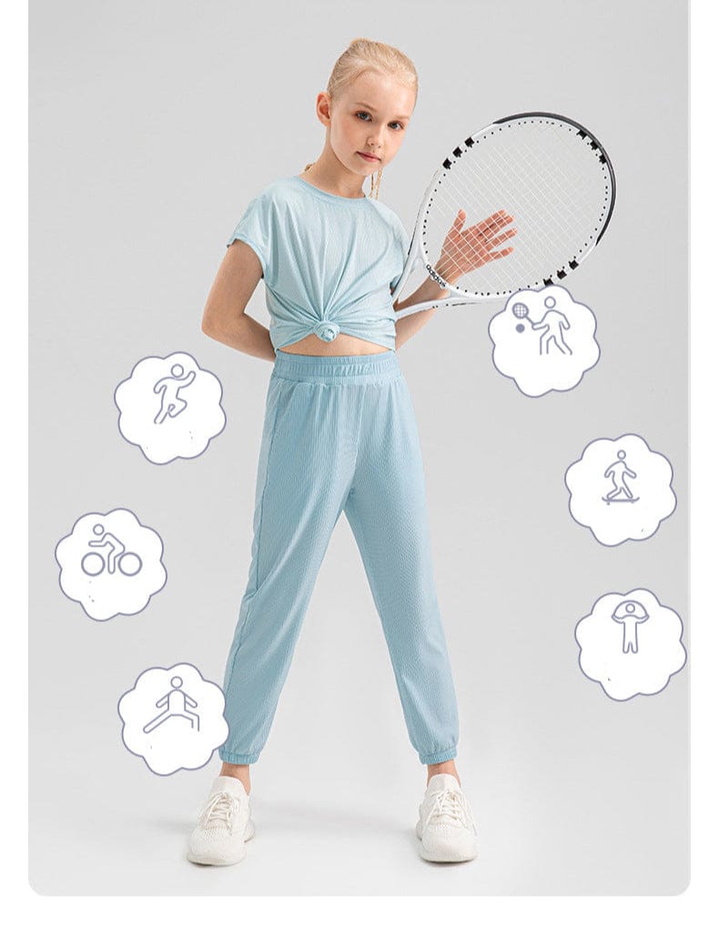 Girls Summer Quick-Dry Jogger Pants