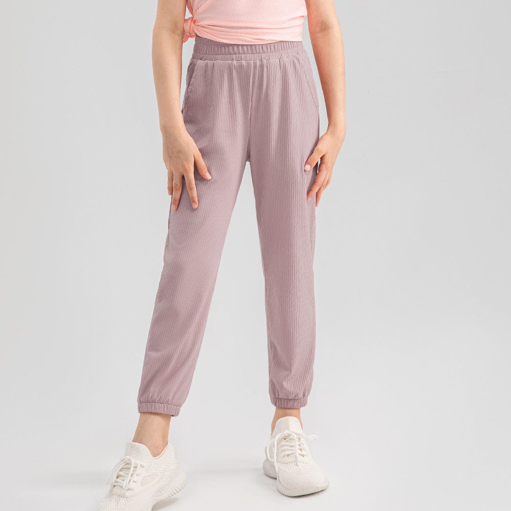 Taro Purple / 120 Girls Summer Quick-Dry Jogger Pants