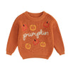 Orange / 0-3M Halloween Clothes Kids Knitted