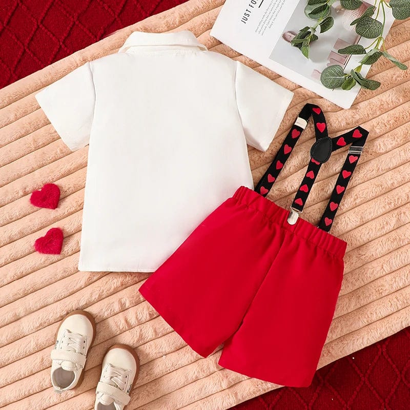 Heart Print Gentleman Outfit