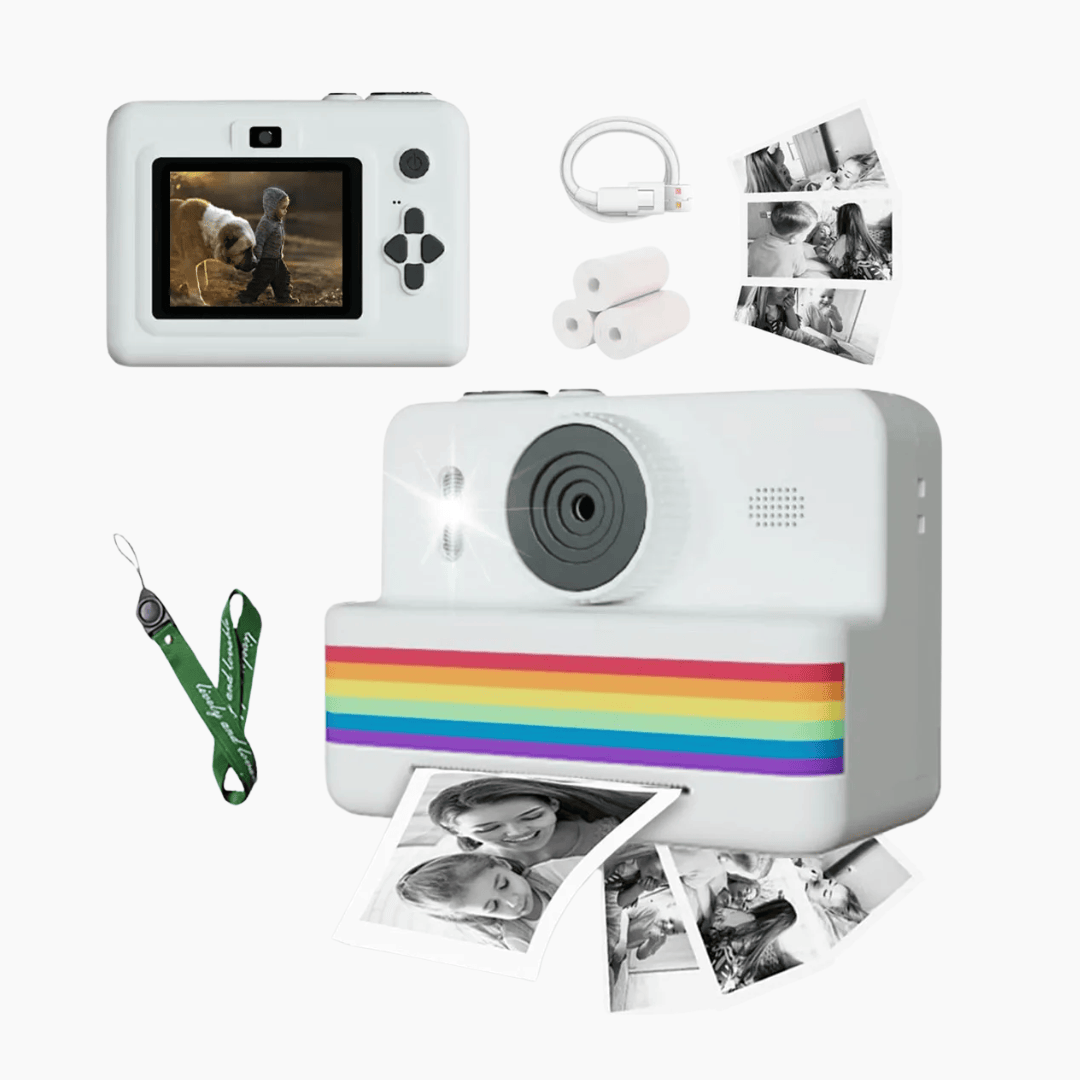 Instant Print Kids Camera with 2.8" Screen & Dual Lens