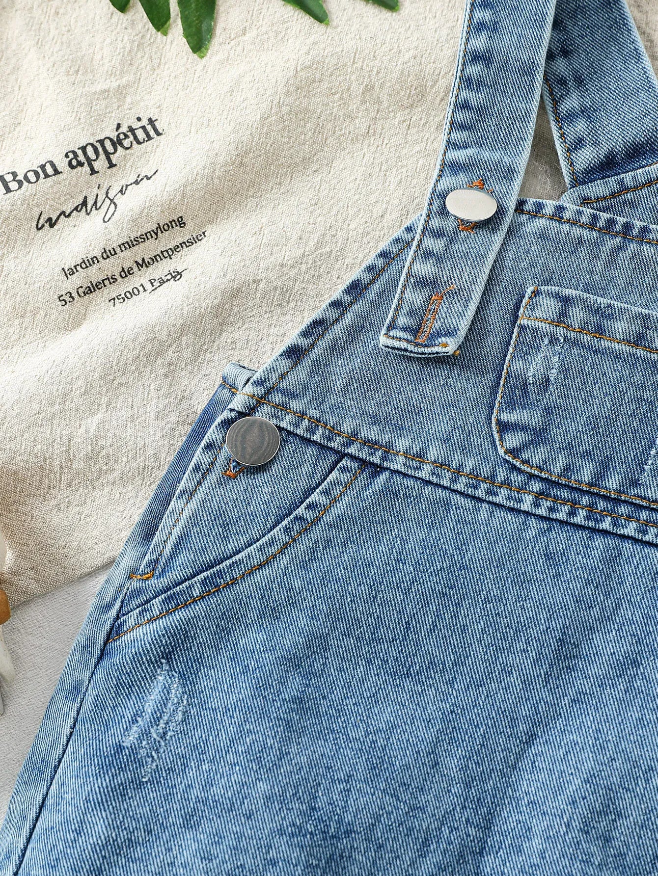 Kid Romper Denim Jumpsuit