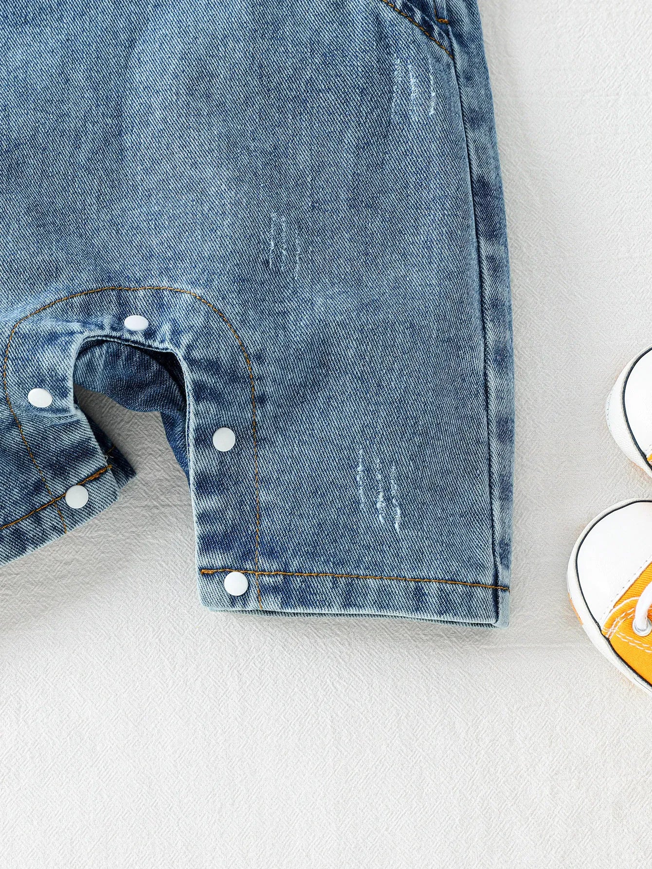 Kid Romper Denim Jumpsuit