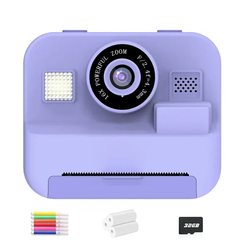 Lavender Kids Instant Print Camera