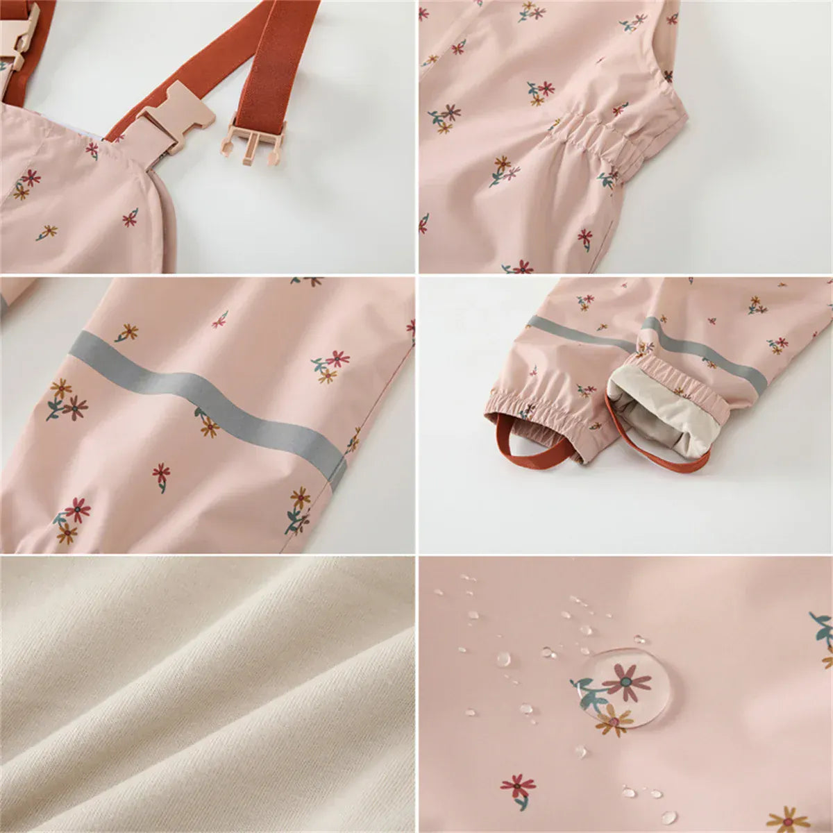 Kids Waterproof Rain Overalls