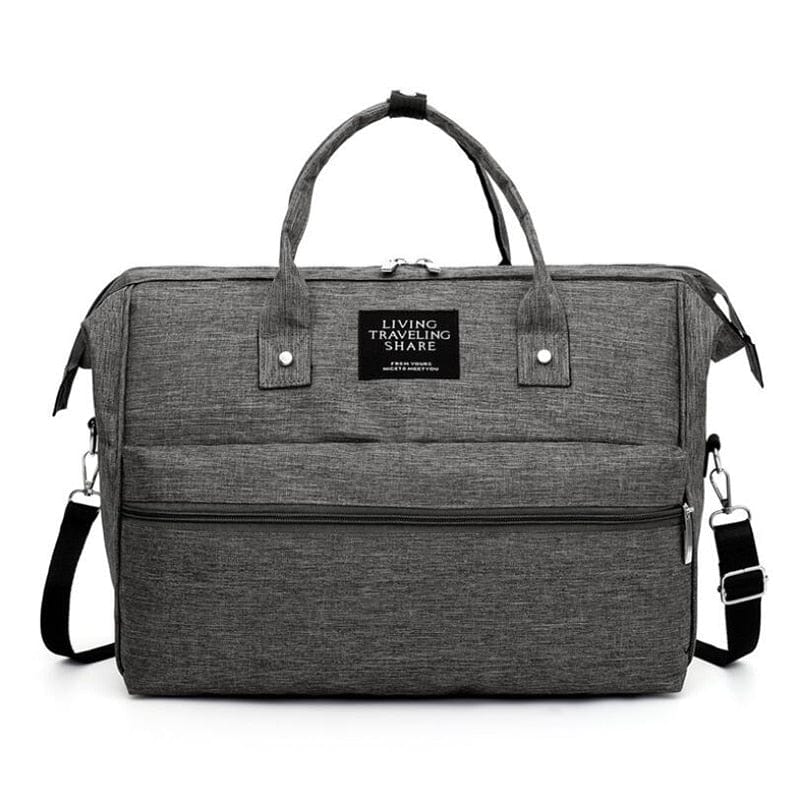 Gray Large Capacity Diaper Bag
