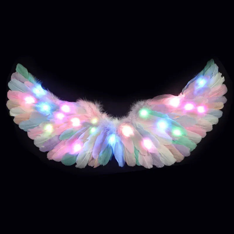 LED Light-Up Angel Costume Set for Girls