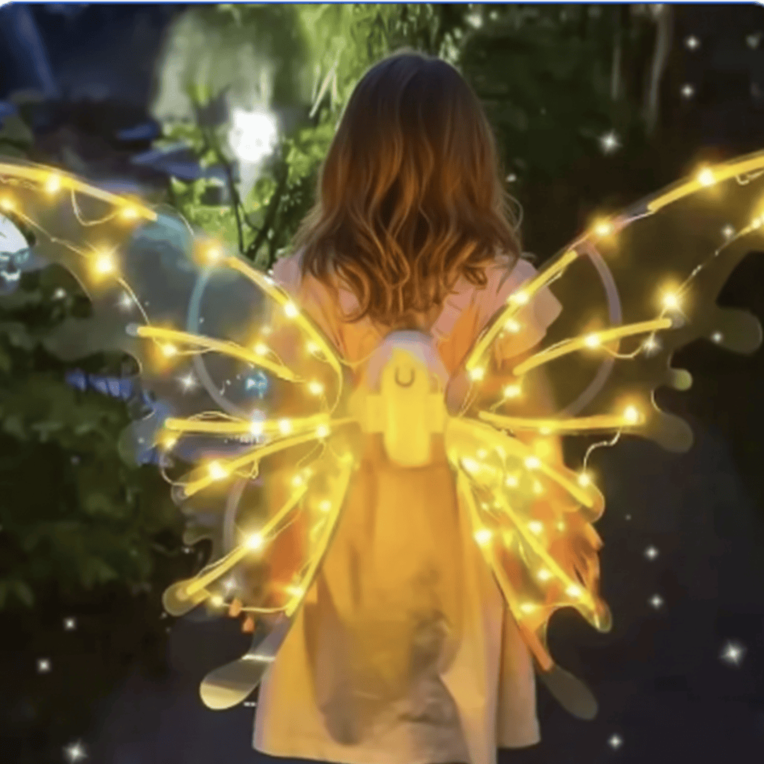 Warm Light Light-Up Electric Fairy Wings with Music