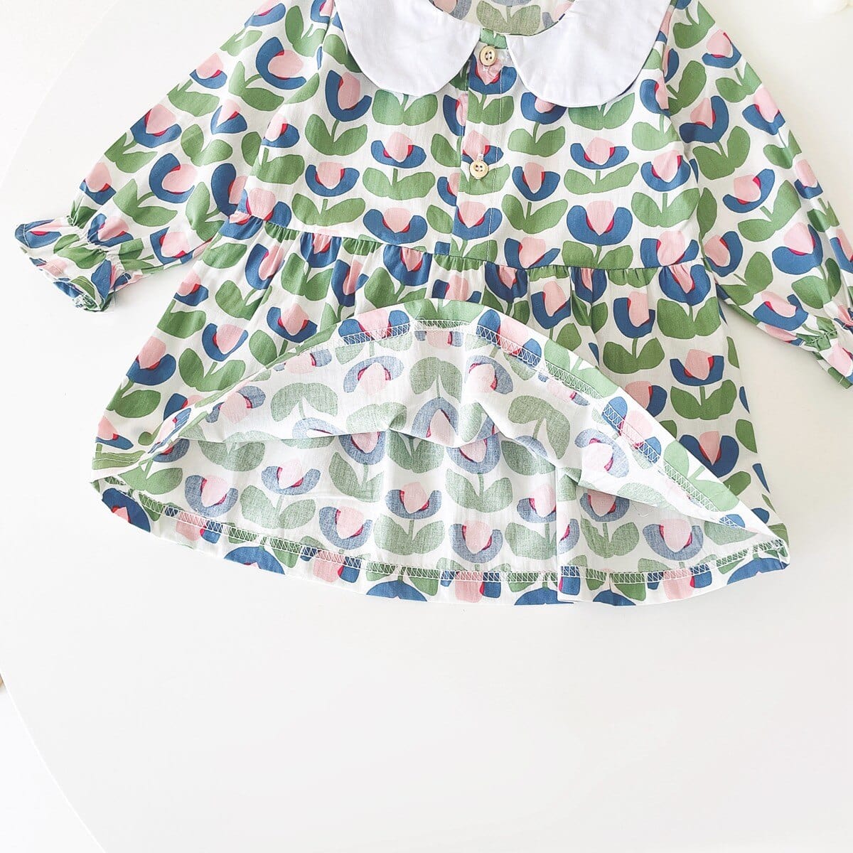 Long Sleeve Floral Cotton Toddler