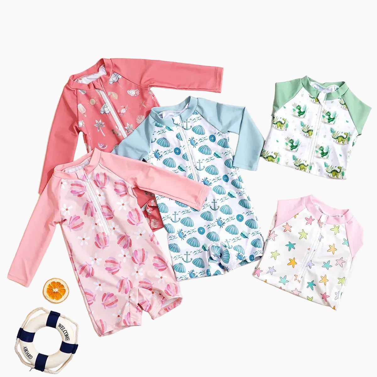 Long Sleeve Swimwear One-Piece