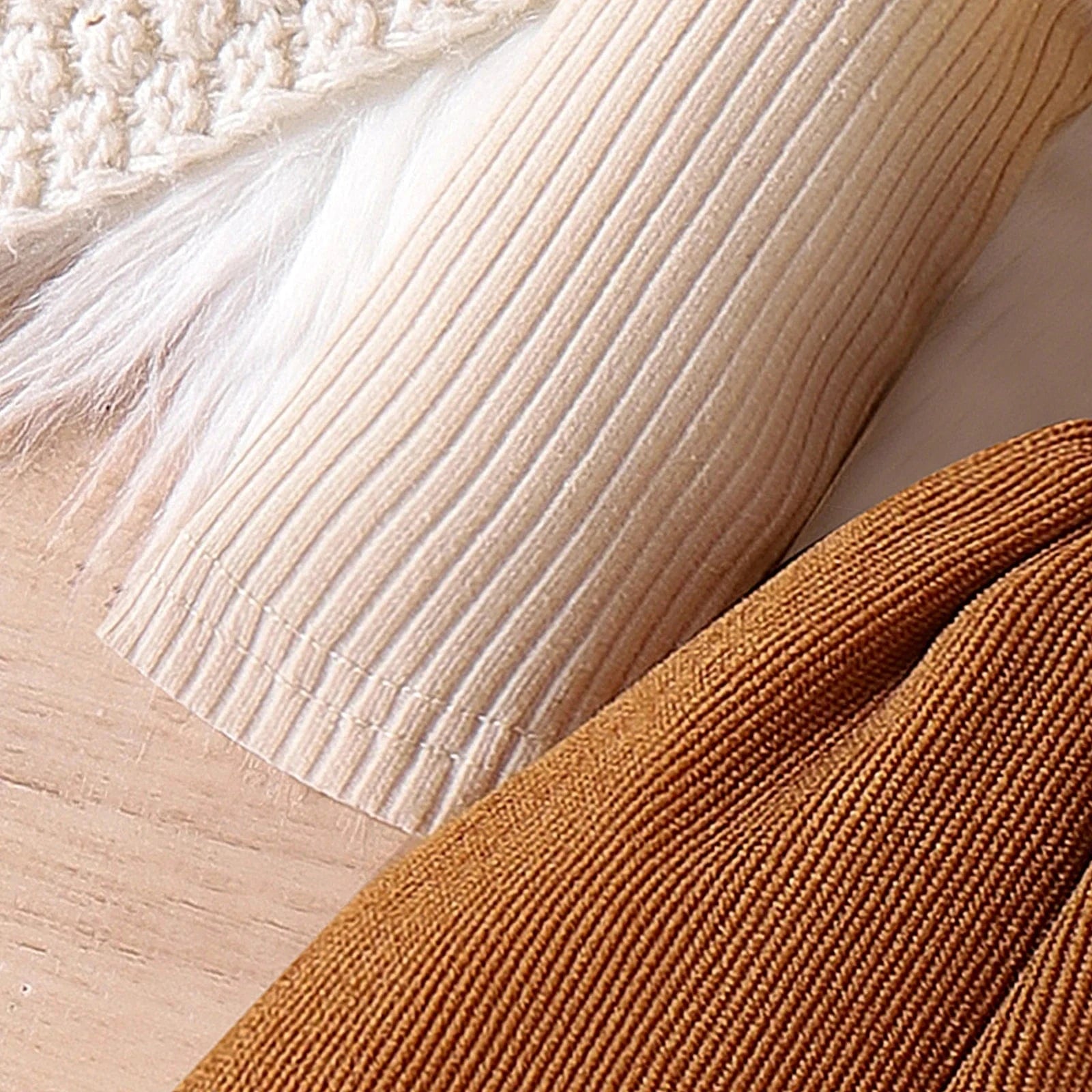 Long-Sleeved Suit + Coffee Strap Skirt