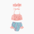 Pink / 6-12M Mermaid Tiered Layer Bikini Swimsuit